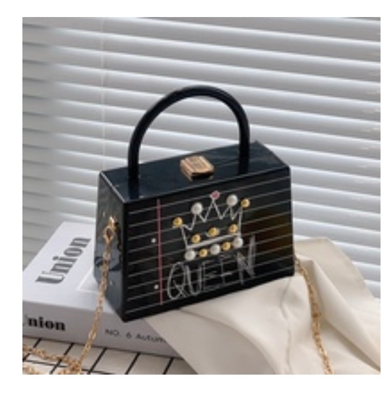 Queen Graffiti Mini Top-Handle Bag