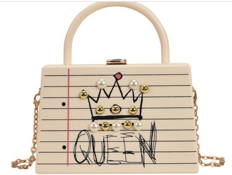 Queen Graffiti Mini Top-Handle Bag